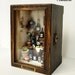 Vintage Antique wine house (No.2) wood box display set- Dollhouse Miniatures 1:12
