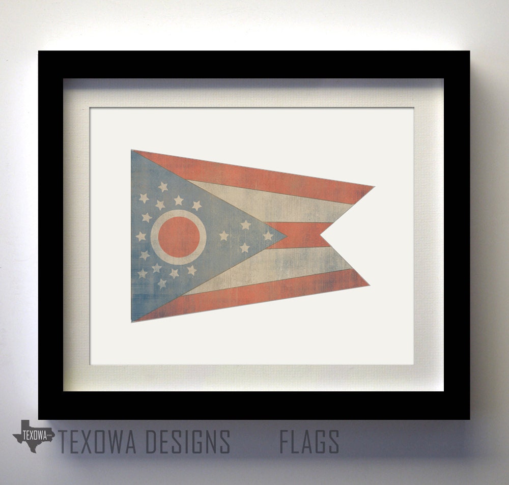 Ohio Flag Print