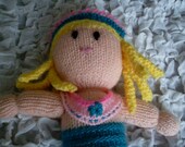 Baby / Childrens / Girls  Mermaid Soft Doll Toy (suitable from birth) Hand Knitted