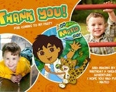 Go Diego Go Thank You Digital File 4X6 or 5X7