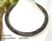 Young python  - Bead Crochet Necklace Pattern
