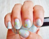 Nail Polish Light Blue Glitter Nail Polish - Brunch at Tiff's Full Size Bottle 0.5 oz