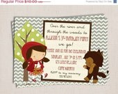 SALE Adorable Little Red Riding Hood Story Book Birthday Party Printable Invitation Il_170x135