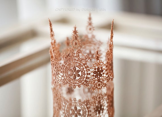 Victorian Lace Crown, Baby Lace Crown, Baby Photo Prop, Baby Girl Princess Crown, Victorian Lace Baby Crown