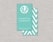 Modern Monogram Calling Card