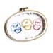 Treat Yo Self Embroidery Hoop Art : Parks and Rec TV Quote Hand Embroidered Cupcakes - Bright Colorful Home Decor