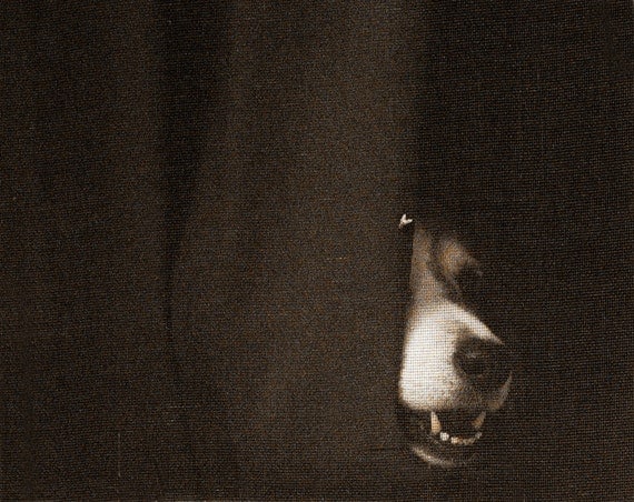 Dog With Friend Mixed Media Print