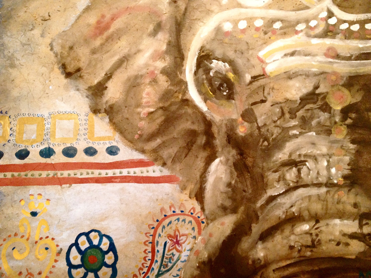 Bombay Elephant Watercolor Painting