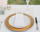 Wedding Menu Cards for Reception Table Setting