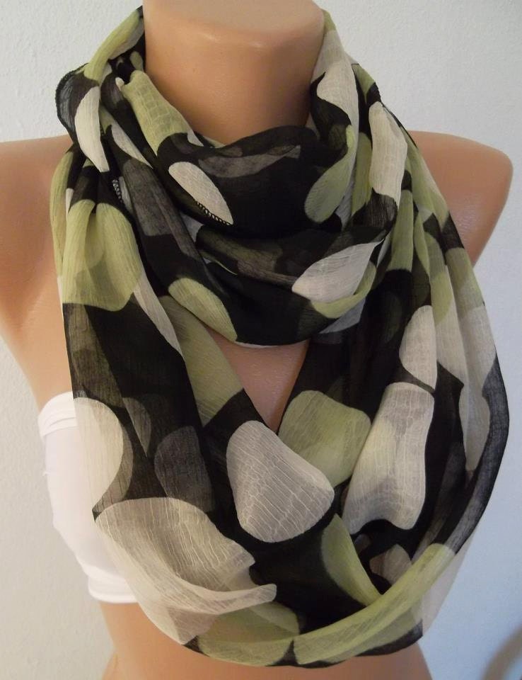 Infinity Scarf, Not Tube, Loop Scarf Circle Scarf - Elegant - It made with good quality chiffon fabric.....Super Loop