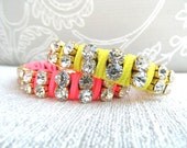 Neon friendship bracelet sets, neon yellow, neon pink, best friend birthday, mother and daugther matcing bracelet, birthday gifts for frien