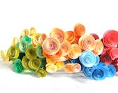 Colorful Paper Flowers bouquet- Bouquet of Paper Flowers- set of 120 - lillesyster Colorful Paper Flowers bouquet- Bouquet of Paper Flowers- set of 120 - lillesyster