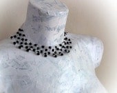 Black and White collar Necklace,Party Jewelry, Wedding Jewelry
