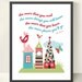 11x14 Dr Seuss Wall Art Print