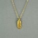 Vermeil Feather Necklace, 14K Gold Filled Chain, Modern, Simple, Everyday Wear Jewelry