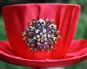 Mini steampunk hat (Red)