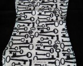 Flannel & Terrycloth Burp Cloth - Lock Me Up - FREE SHIPPING if ordered with another item -