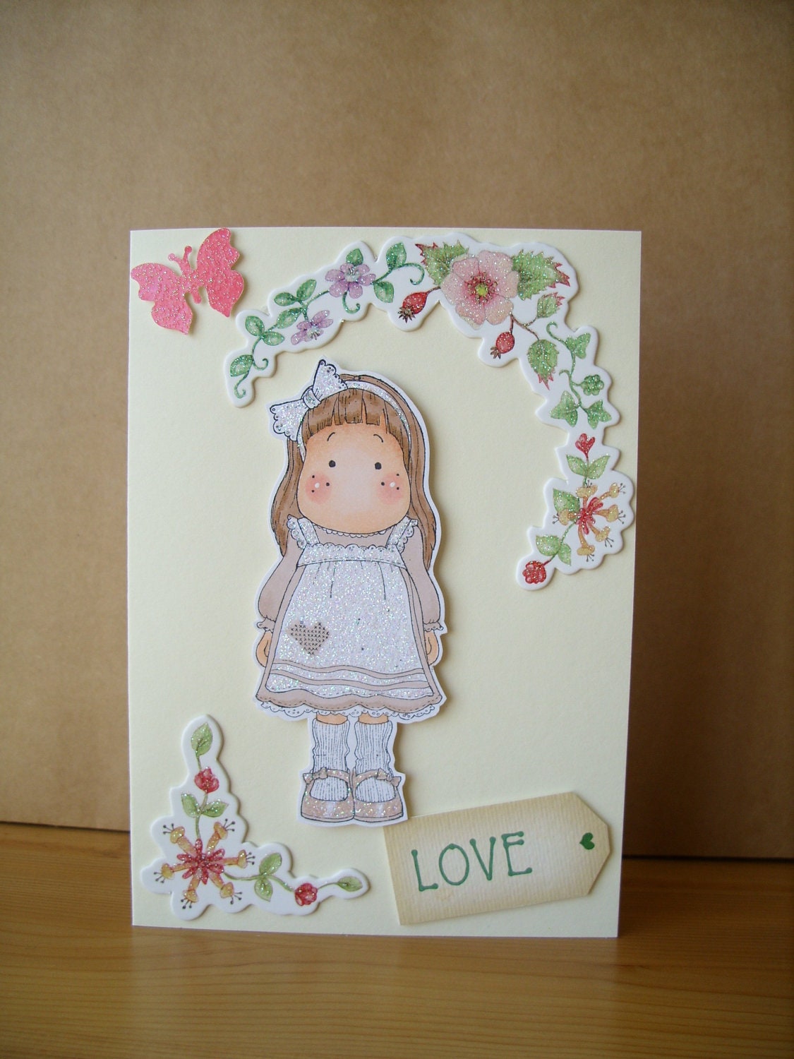 LOVE Magnolia Tilda Card