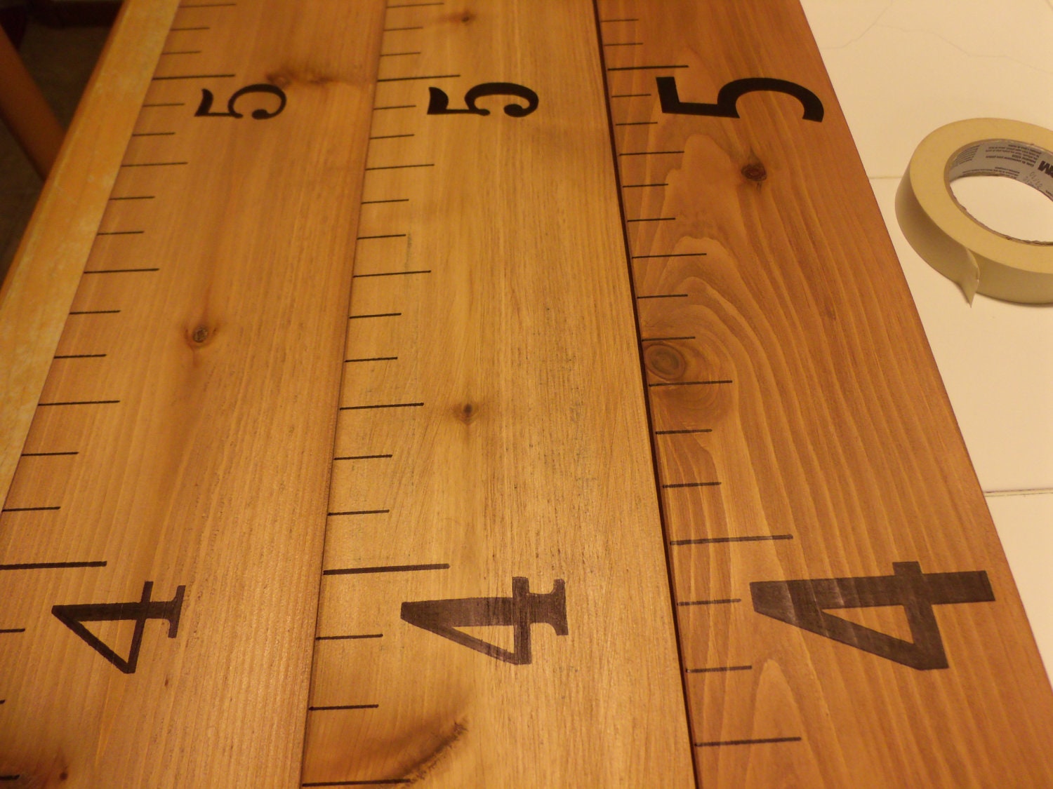 Giant Wooden Ruler Growth Chart for Kids & Children