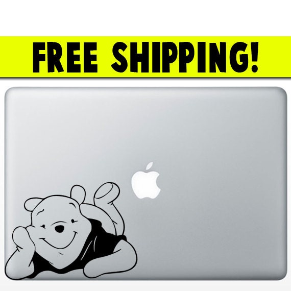 WINNIE THE POOH Decal Macbook Sticker for a Mac or any Laptop