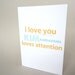 Funny Friendship Card, Card for lover - "I Love You More Than"