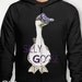 Goose (Geese) Graphic Print Zip-up Hoodie - "Silly Goose"