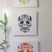 Day Of the Dead Skull Cut Paper Wall Art Green