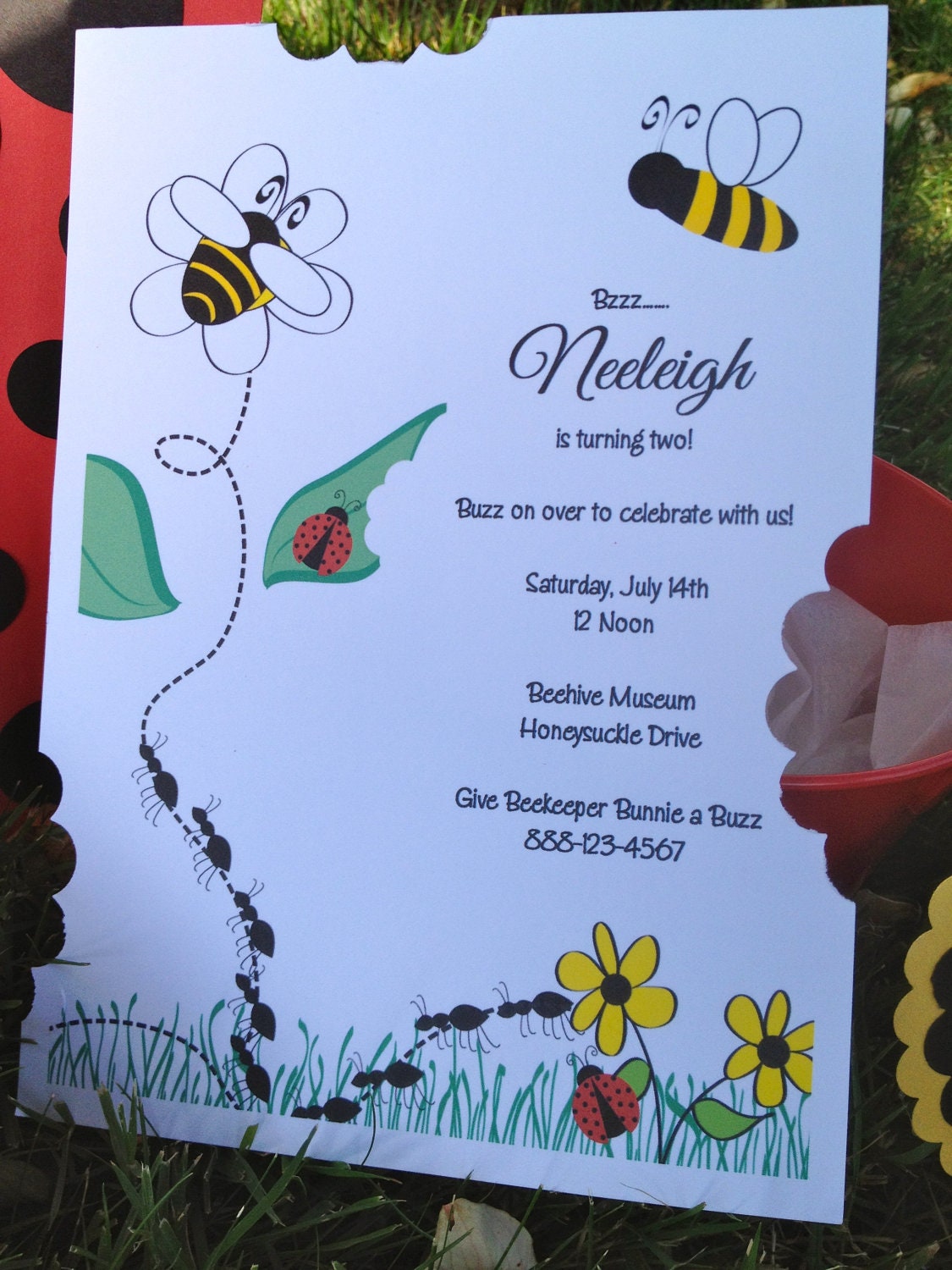 Bumble Bee Invitations