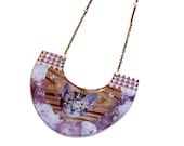 Collier PLASTRON FLOWER CAT