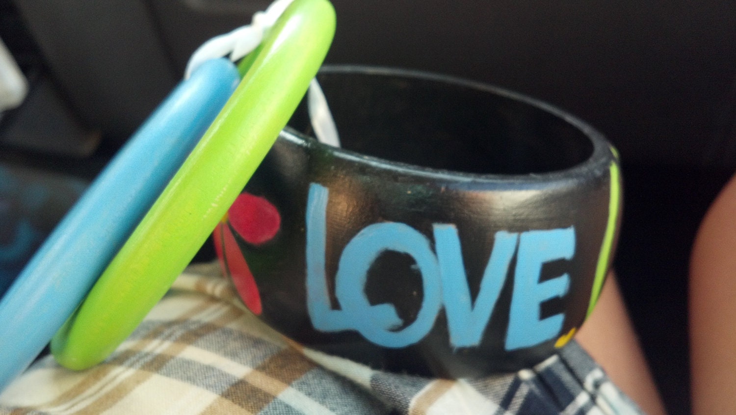 Peace Love Hope bangle set