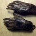 2" long small bronze hands with bronze screw eyes,