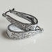 Small Hoop Earrings with Rhinestone, Small Hoop Earrings, Rhinestone Earrings, Small Rhinestone Earrings