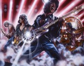 Thin Lizzy Lizzy Killers Album Cover Art Signed and numbered Limited Edition Print. 23.4"x 16.5". Vinyl Art, Retro Art, Vintage.