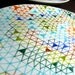 Black Bear Geometric Design Plates hand illustrated porcelain Set of two