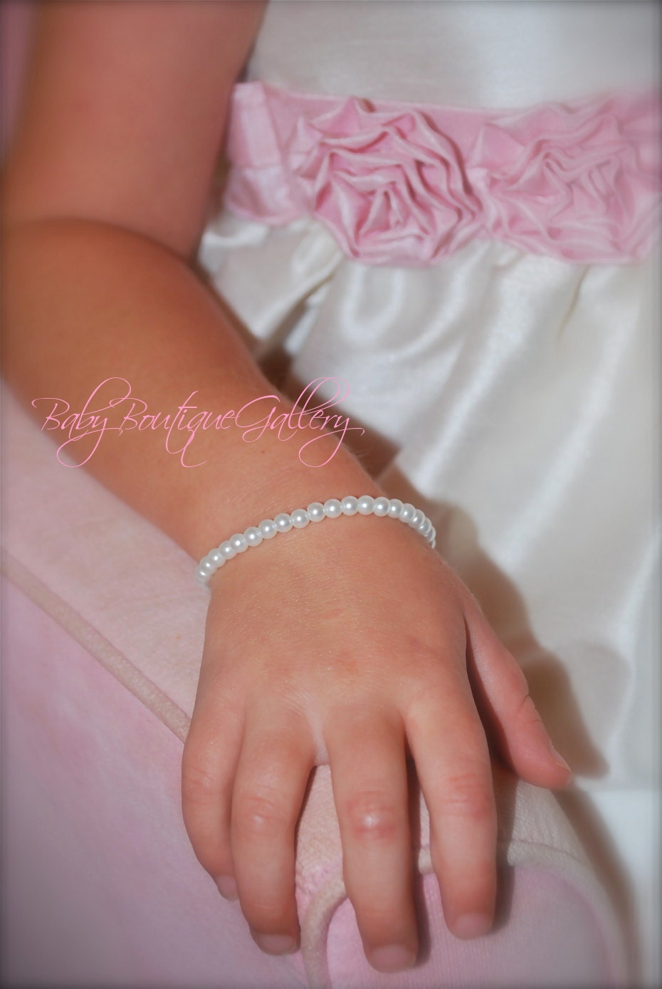 Gorgeous Baby Boutique 4-in-1 Beaded Pacifier Holder - Made with Swarovski Crystals Spacers