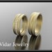 Wedding Band,wedding Ring,His and Hers Matching 14K Diamond Wedding Bands Set,Unique Wedding Band,Matching Wedding Band,Gold,Luxury