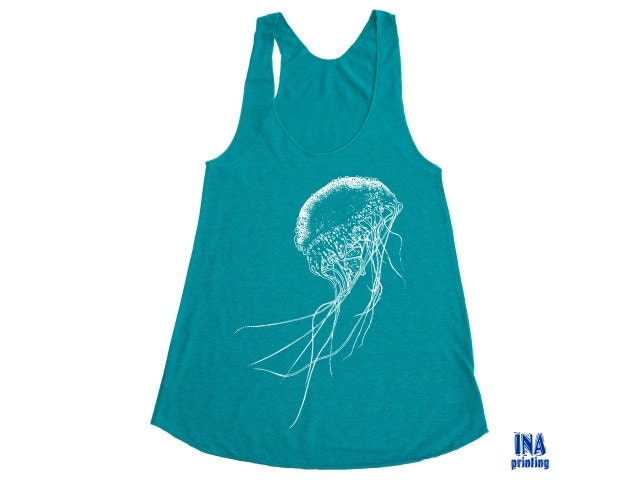 JELLYFISH Womens - American Apparel Tri-Blend Tank Top - S M L  (6 Colors Available)