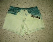 ON SALE Vintage Ralph Lauren High Waisted Shorts (mint green)