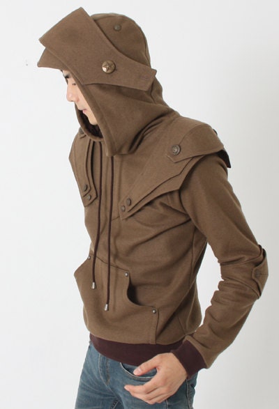 Martin Knight  Medieval Armor Pullover Hoodie(100% Handmade Wool) Made To Order