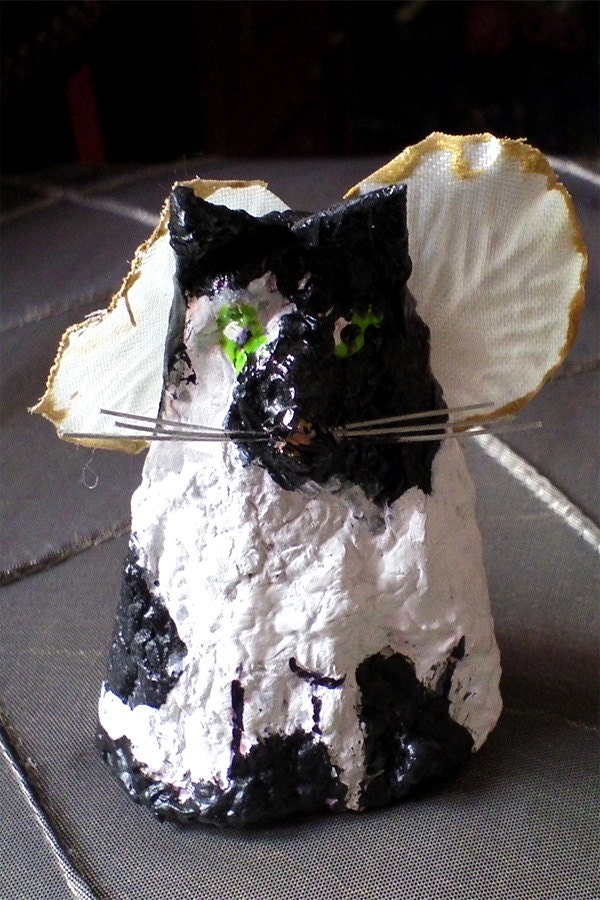 Paper Mache Angel Cat