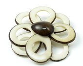 Olympus Tagua (Vegetable Ivory) Brooch in Natural Ivory - ArtisanLife