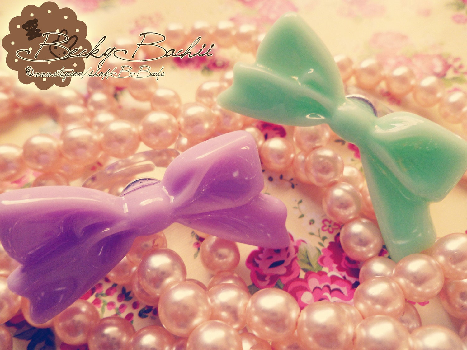 Kawaii Cute Lolita Bowknot Adjustable Rings