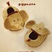 Elephant Baby Booties Crochet PATTERN, SYMBOL DIAGRAM (pdf)