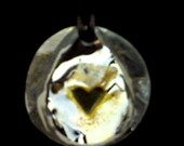 Green Beach Sea Glass Heart Pendant Necklace