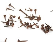 Antique Hand Forged Nails Hand Wrought Tacks Rusty Primitive Nails Industrial