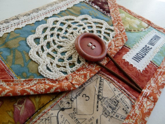 Handmade Kobo Touch Case, Kobo Touch Cover, Kobo Touch Sleeve (Doily Collage)