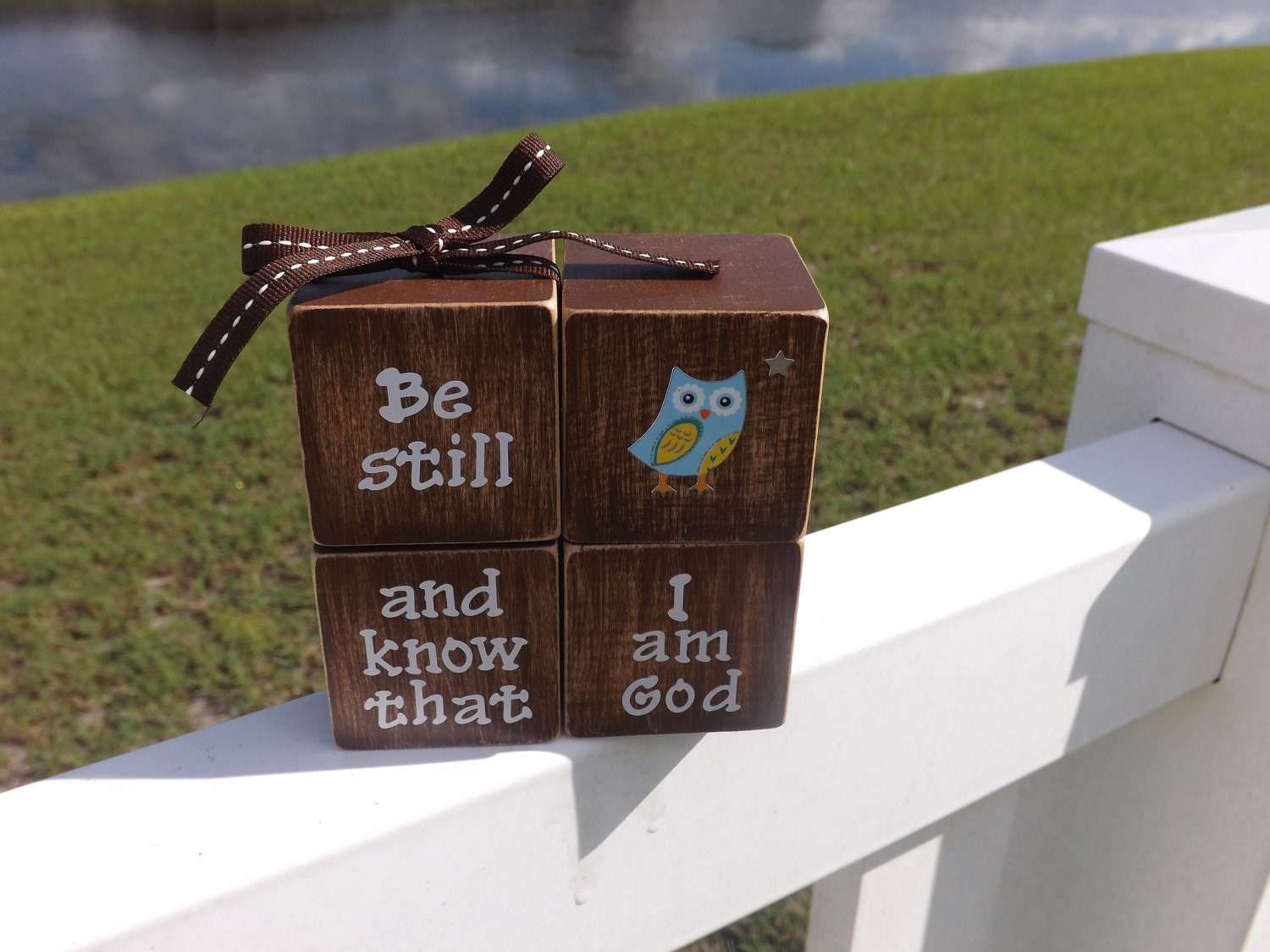 Christian Home Decor Be still and know by JirehCraftyCreations
