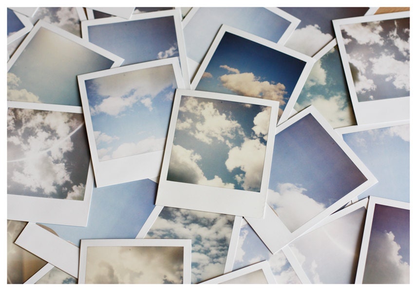 Original Polaroid Photo Dutch Sky