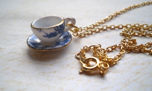 teacup necklace