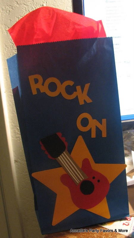 Rock Star Party favor Bags set of 12 Il_570xn